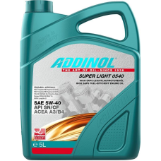 Моторне масло Addinol Super Light 0540 SAE 5W40 API SN/CF ACEA A3/B4 (5 л) 0540