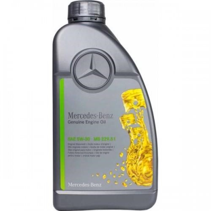 Моторне масло Mercedes Benz Genuine Engine Oil SAE 5W30 MB 229.51 ACEA A3 B4 ACEA C3 (1л) A000989940211