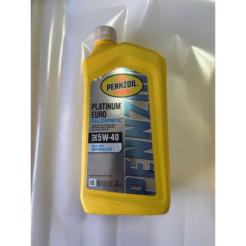 Моторне масло Pennzoil Platinum Euro SAE 5W40 MS-12991 MB 229.5 VW 502 00 505 00 (0.946мл) USA 550051120