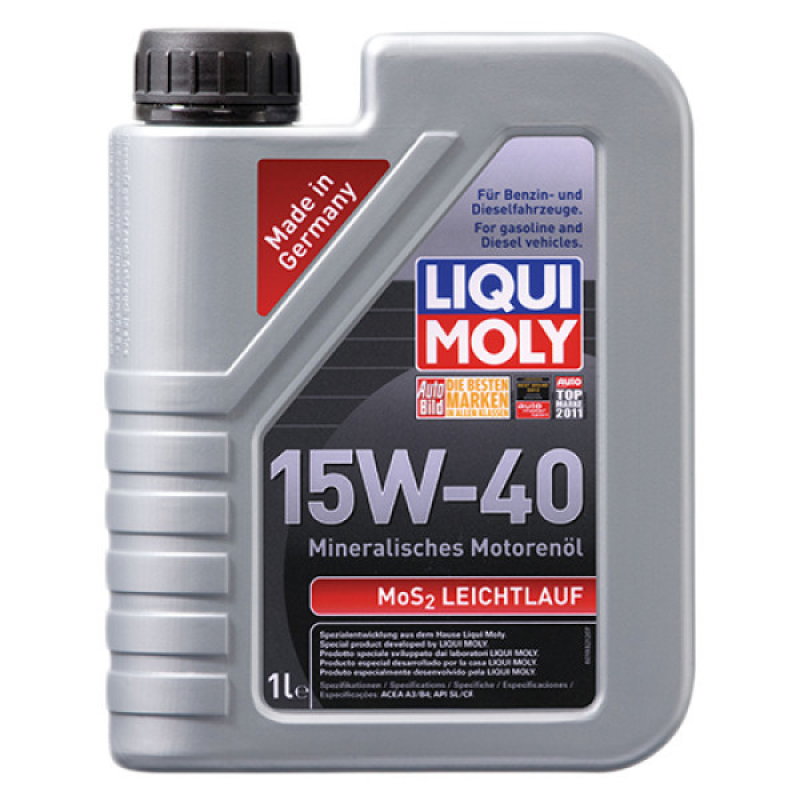 Мінеральна моторна олива Liqui Moly MoS2 Leichtlauf SAE 15W40 1л (2570)