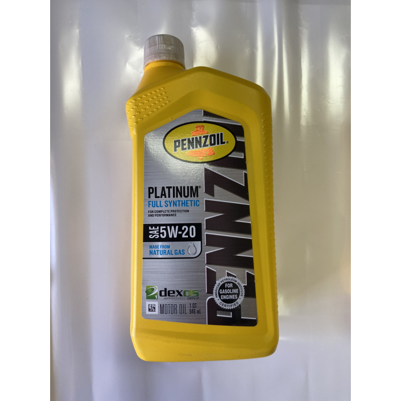 Моторне масло Pennzoil Platinum SAE 5W20 ILSAC GF-6А MS-6395 A1/B1 WSS-M2C945-A (0,946 мл.) USA 550022686