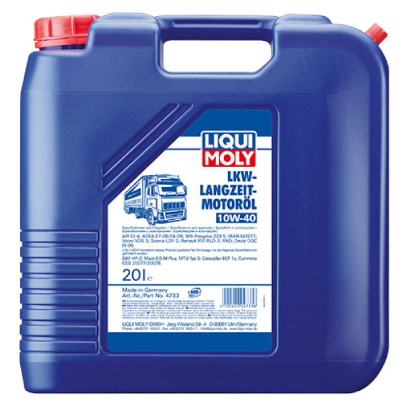 Напівсинтетична моторна олива Liqui Moly LKW Leichtlauf-Motoroil SAE 10W40 Basic 20л (4733)