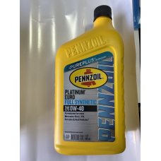 Моторне масло Pennzoil Platinum Euro SAE 0W40 A3/B3 A3/B4 VW 502.00/505.00 MB 229.5 (0.946 мл) USA 550051113