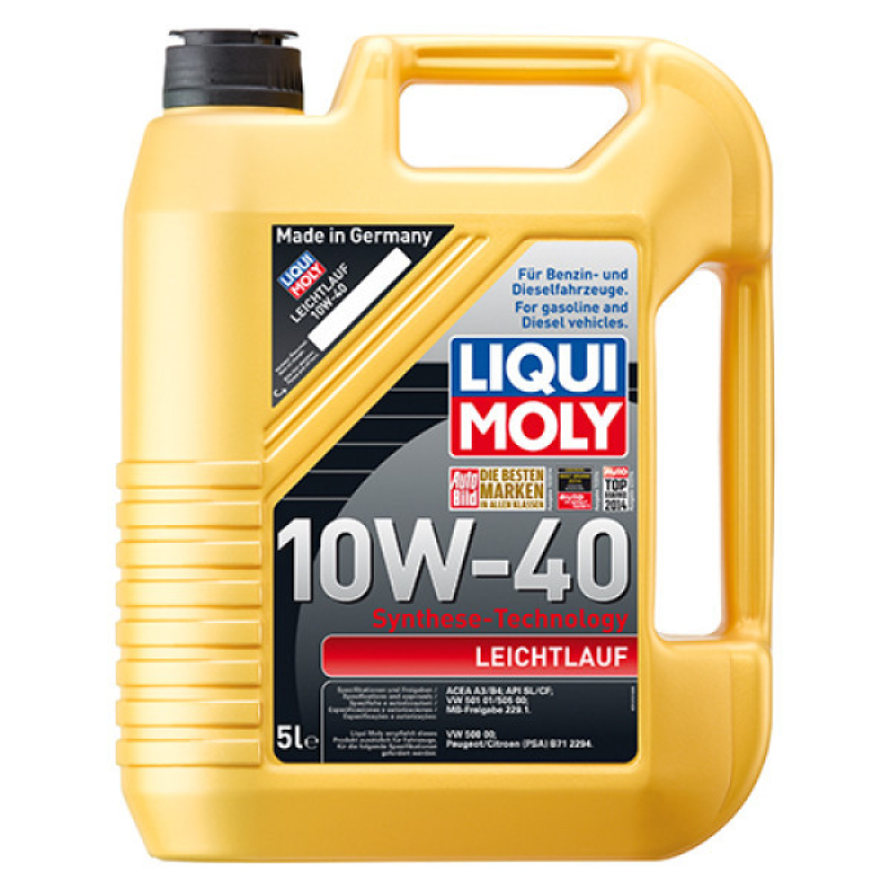 Напівсинтетична моторна олива Liqui Moly Leichtlauf SAE 10W40 5л (9502)