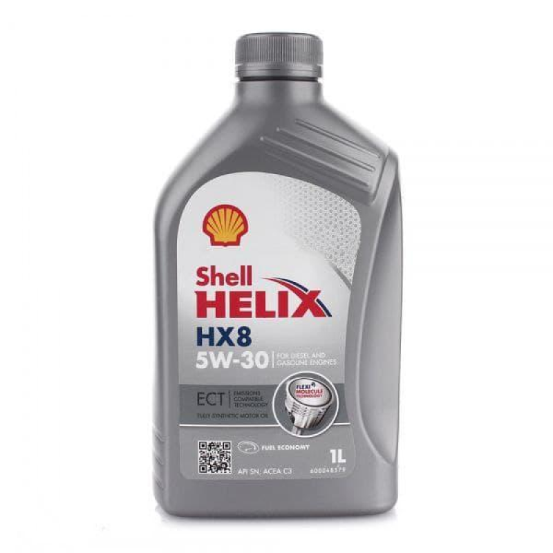 Моторна олія Shell Helix HX8 ECT SAE 5W-30 АСЕА С3 API SN MB 229.31/229.51 VW 504 00/507 00 (1л) 550048140