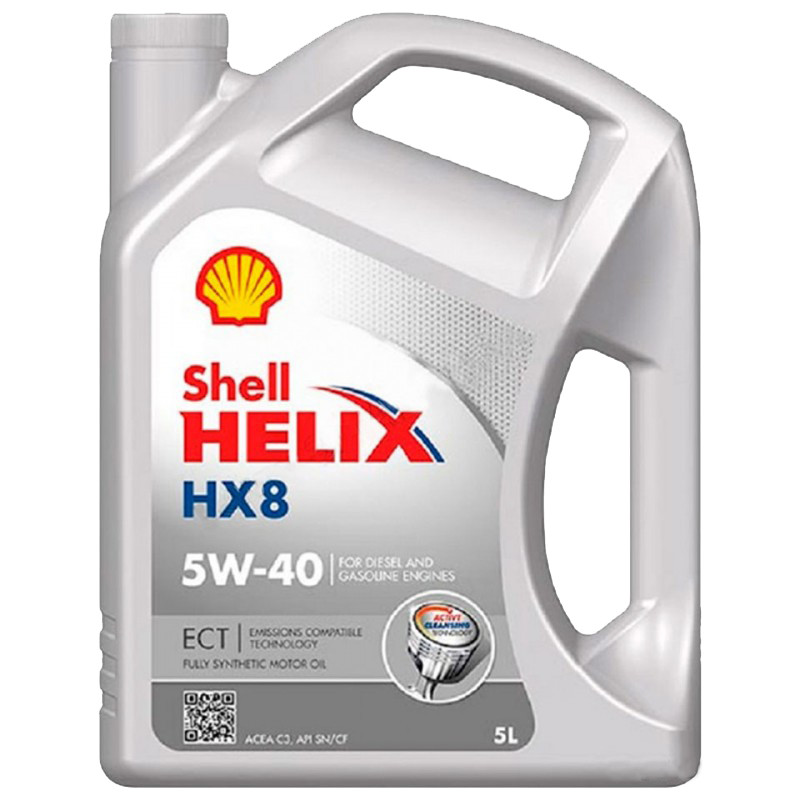 Моторне масло Shell Helix HX8 ECT SAE 5W40 ACEA C3 MB 229.31, 229.51 VW 504.00 / 507.00 (5л) 550046689