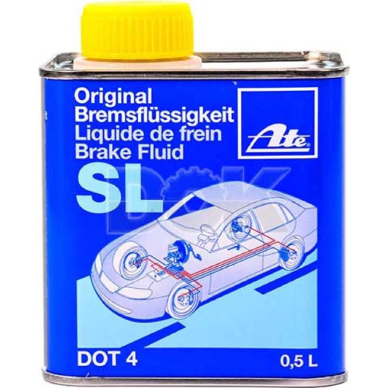 Тормозна рідина ATE BRAKE FLUID SL DOT-4 SAE J1704 та ISO 4925 (0.5 л) 03.9901-5831.2