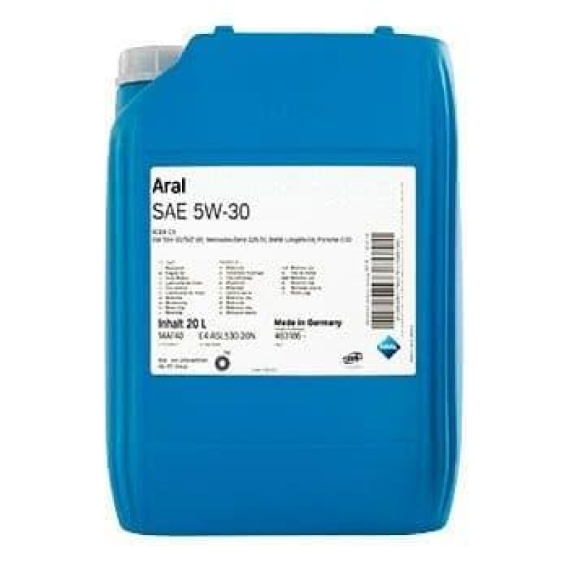 Моторна олія Aral SuperTronic K SAE 5W30 MB 229.51 229.52 VW 504.00 507.00 RN0700 RN0710 (20л) 15DBC5