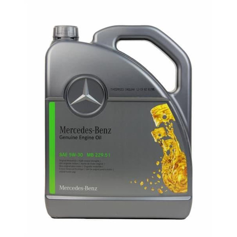 Моторне масло Mercedes Benz Genuine Engine Oil SAE 5W30 MB 229.51 ACEA A3 B4 ACEA C3 (5л) A000989690613