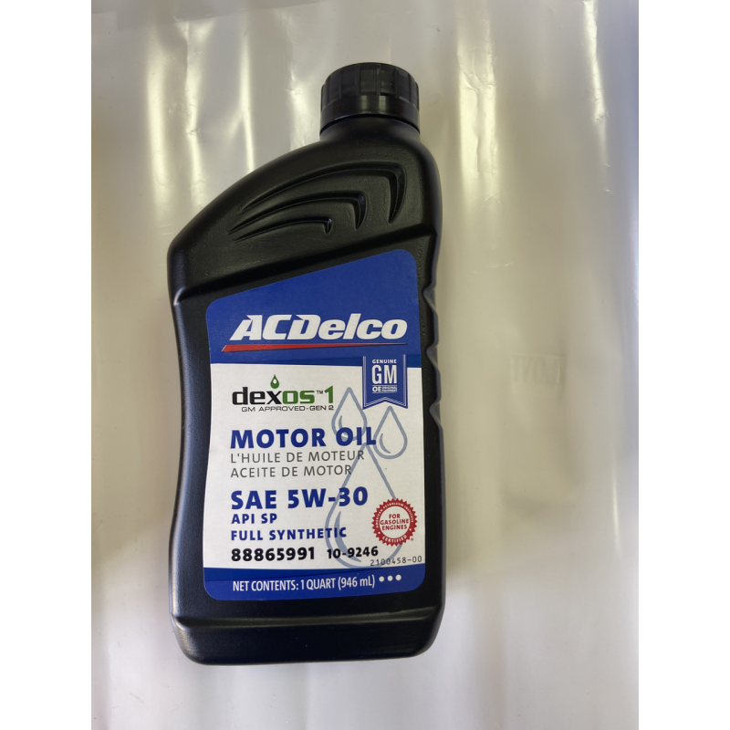 Моторне масло ACDelco Dexos1 Gen2 SAE 5W-30 API Service SN GM 88865905 ILSAC GF-5 (0,946 мл) USA 10-9246