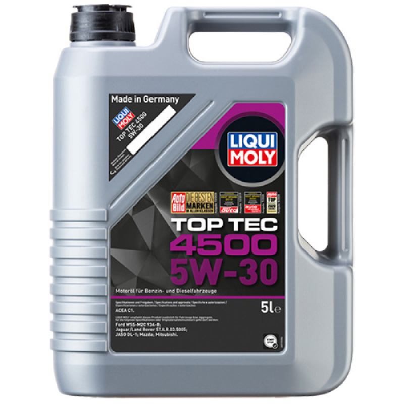 Синтетична моторна олія Liqui Moly Top Tec 4500 5W-30 ACEA C1 Ford WSS-M2C 934-B 5л (2318)